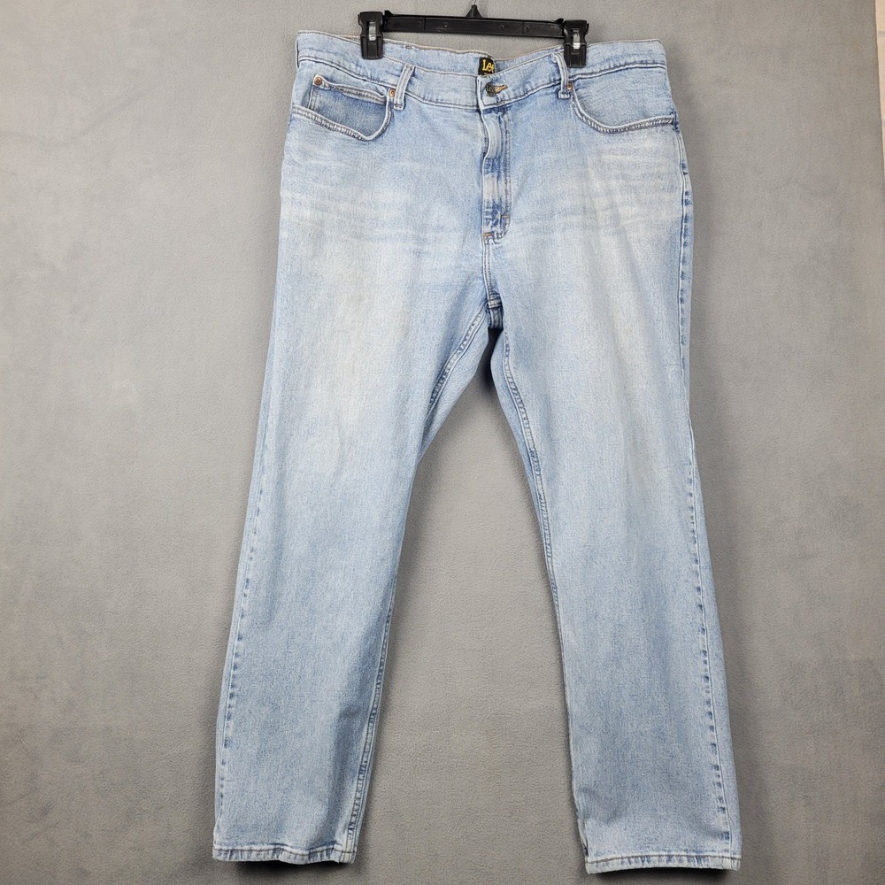 Lee Legendary Relaxed Jeans Mens 40x30 Blue Denim Cotton Straight Leg Streetwear